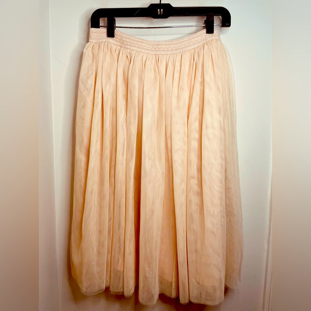 Cute sheer long pink ballerina skirt in Large from Agaci Chicago. Never worn.